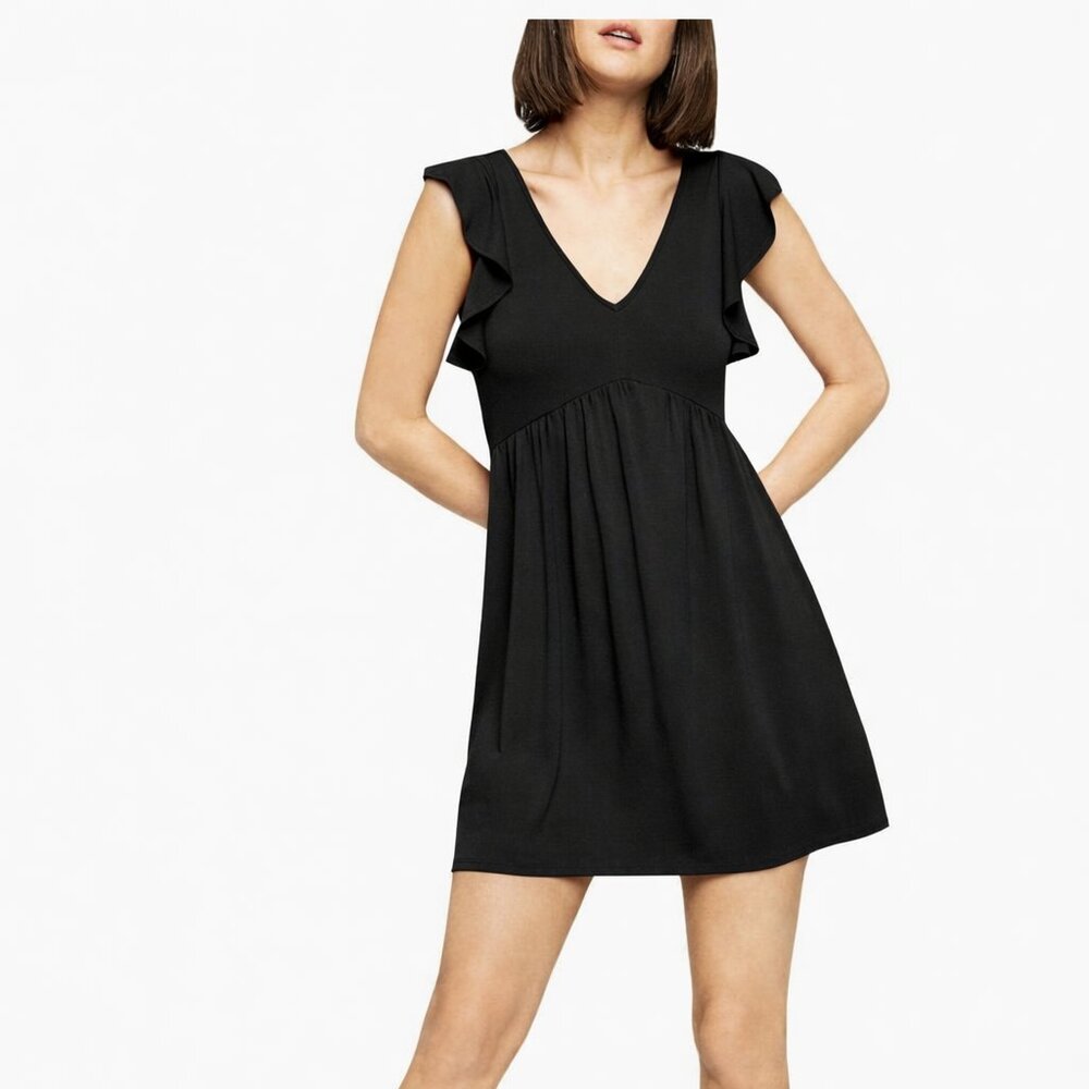 BCBGeneration Black Women's Ruffle Dress